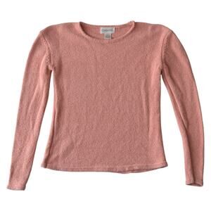 Chadwick’s Pink Silk Linen Sweater - Vintage Soft Knit Size M